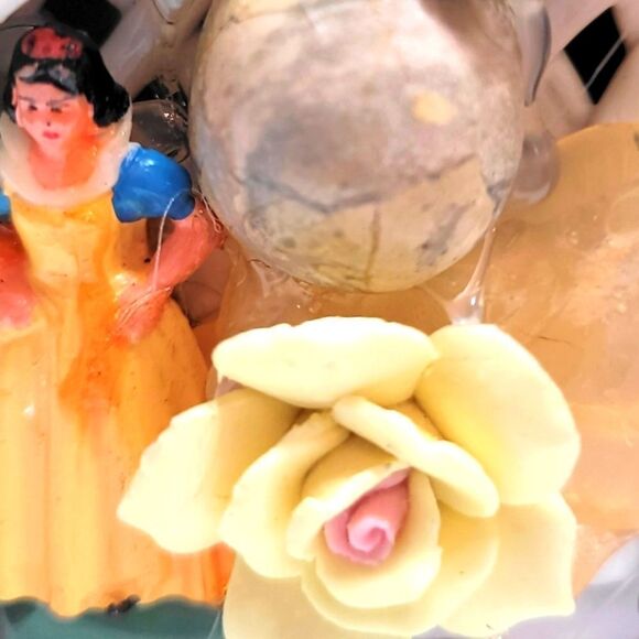 Wendy Gell Porcelain Box, Cherubs, Roses, Waking Lady, Eeoyore, Swarovski OOAK - Picture 6 of 8